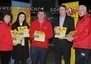 Century Cinemas (Mark Doherty with Niamh Quinn Marketing and PR Manager) pictured with North West 10k Chairperson Neil Martin; Vice-Chairperson Nancy McNamee and Race Director Brendan McDaid